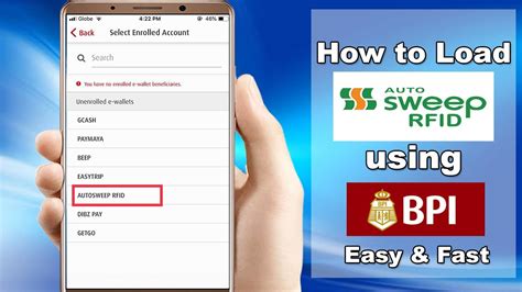 how to load autosweep rfid bpi